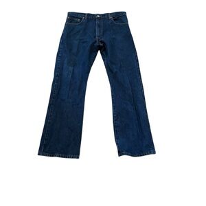 Men’s Levi’s 517 Dark Wash Cotton Denim Bootcut Jeans Red Tab Size 36 32” inseam